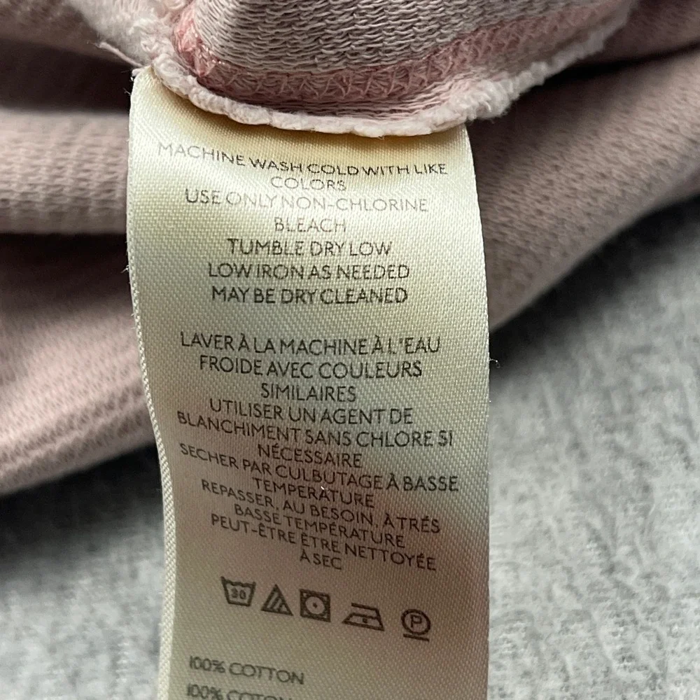 We The Free People Total Eclipse Tee Womens XL Pink Oversized Ribbed Sweater Top